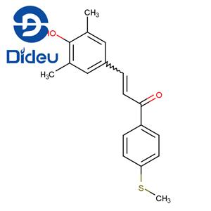 1-[4-methylthiophenyl]-3-[3,5-dimethyl-4-hydroxyphenyl]prop-2-en-1-one