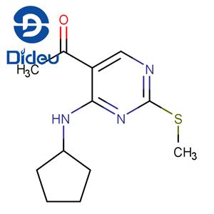 1-(4-CYCLOPENTYLAMINO-2-METHYLSULFANYL-PYRIMIDIN-5-YL)-ETHANONE