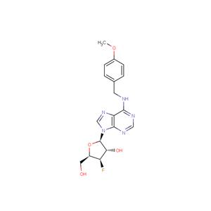3'-Deoxy-3'-fluoro-xylo-N6-(p-methoxybenzyl)adenosine