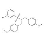 3-bromo-N,N-bis[(4-methoxyphenyl)methyl]benzene-1-sulfonamide
