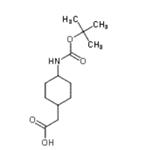 Cyclohexaneacetic acid, 4-[[(1,1-dimethylethoxy)carbonyl]amino]- (9CI)