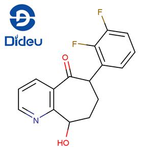 5H-Cyclohepta[b]pyridin-5-one, 6-(2,3-difluorophenyl)-6,7,8,9-tetrahydro-9-hydroxy-, (6S,9R)-