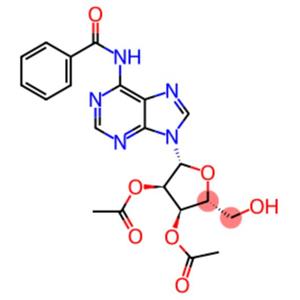 Adenosine, N-benzoyl-, 2',3'-diacetate