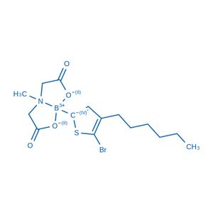 8-(5-Bromo-4-hexylthiophen-2-yl)-4-methyl-2, 6-dioxohexahydro-[1, 3, 2]oxazaborolo[2, 3-b][1, 3, 2]oxazaborol-4-ium-8-uide