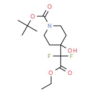 tert-butyl 4-(2-ethoxy-1,1-difluoro-2-oxoethyl)-4-hydroxypiperidine-1-carboxylate