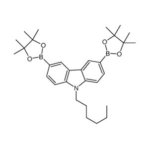 9-hexyl-3,6-bis(4,4,5,5-tetramethyl-1,3,2-dioxaborolan-2-yl)-9H-carbazole