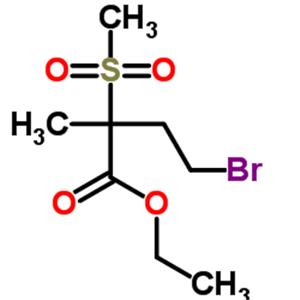 Ethyl 4-bromo-2-methyl-2-(methylsulfonyl)butanoate