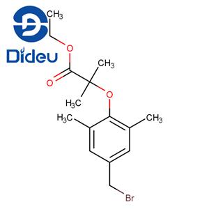 Propanoic acid, 2-[4-(bromomethyl)-2,6-dimethylphenoxy]-2-methyl-, ethyl ester