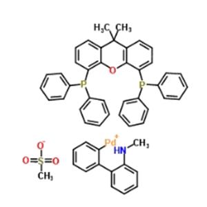 Methanesulfonato[4,5-Bis(diphenylphosphino)-9,9-dimethylxanthene](2'-methylamino-1,1'-biphenyl-2-yl)palladium(II)
