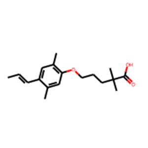  5-(2,5-Dimethyl-4-(prop-1-en-1-yl)phenoxy)-2,2-dimethylpentanoic acid