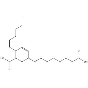 5(or 6)-carboxy-4-hexylcyclohex-2-ene-1-octanoic acid