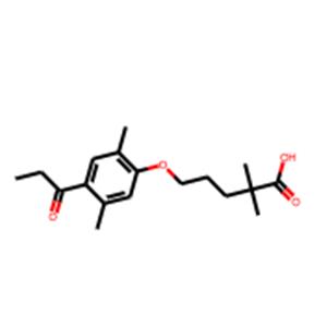 5-(2,5-Dimethyl-4-propanoylphenoxy)-2,2-dimethylpentanoic acid