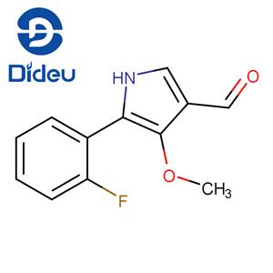 1H-Pyrrole-3-carboxaldehyde, 5-(2-fluorophenyl)-4-methoxy-