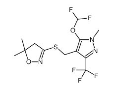 3-[[5-(difluoromethoxy)-1-methyl-3-(trifluoromethyl)pyrazol-4-yl]methylsulfanyl]-5,5-dimethyl-4H-1,2-oxazole