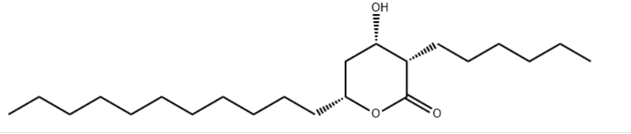 3-Hexyltetrahydro-4-hydroxy-6-undecyl-2H-pyran-2-one