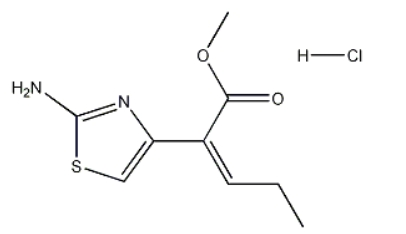 (Z)-2-Amino-alpha-propylidene-4-thiazoleacetic acid methyl ester hydrochloride