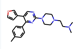 2-(4-(5-(Furan-3-yl)-4-(p-tolyl)pyrimidin-2-yl)piperazin-1-yl)-N,N-dimethylethanamine