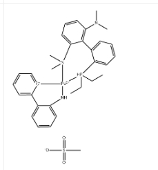 Palladium(1+), [2'-(amino-κN)[1,1'-biphenyl]-2-yl-κC][2'-(diethylphosphino-κP)-N2,N2,N6,N6-tetramethyl[1,1'-biphenyl]-2,6-diamine-κN2]-, methanesulfonate (1:1)