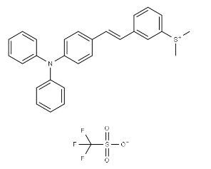 Sulfonium, [3-[(1E)-2-[4-(diphenylamino)phenyl]ethenyl]phenyl]dimethyl-, 1,1,1-trifluoromethanesulfonate (1:1)