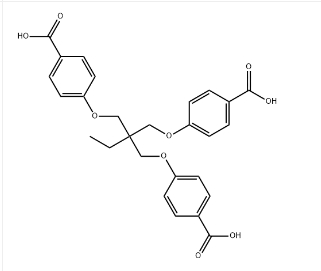 4,4'-[[2-[(4-carboxyphenoxy)methyl]-2-ethylpropane-1,3-diyl]dioxy]dibenzoic acid