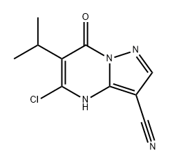 Pyrazolo[1,5-a]pyrimidine-3-carbonitrile, 5-chloro-4,7-dihydro-6-(1-methylethyl)-7-oxo-