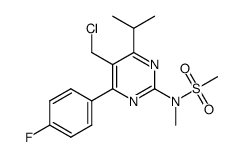 N-[5-chloromethyl-4-(4-fluorophenyl)-6-isopropyl-pyrimidin-2-yl]-N-methyl-methanesulfonamide