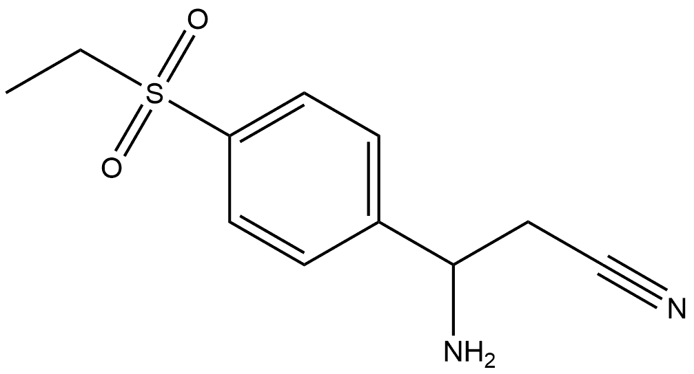 Benzenepropanenitrile, β-amino-4-(ethylsulfonyl)-