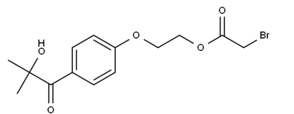 2-(4-(2-hydroxy-2-methylpropanoyl)phenoxy)ethyl 2-bromoacetate