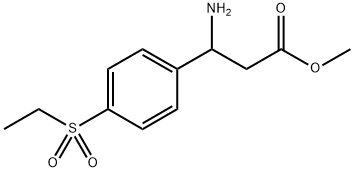 methyl 3-amino-3-(4-(ethylsulfonyl)phenyl)propanoate