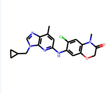 6-Chloro-7-((3-(cyclopropylmethyl)-7-methyl-3H-imidazo[4,5-b]pyridin-5-yl)amino)-4-methyl-2H-benzo[b][1,4]oxazin-3(4H)-one