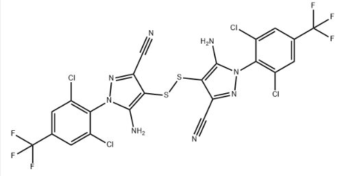 4,4'-dithiobis(5-amino-1-(2,6-dichloro-4-(trifluoromethyl)phenyl)-1H-pyrazole-3-carbonitrile)
