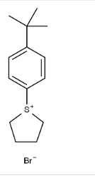 Thiophenium, 1-[4-(1,1-dimethylethyl)phenyl]tetrahydro-, bromide (1:1)