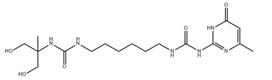 Urea, N-[6-[[[(1,6-dihydro-4-methyl-6-oxo-2-pyrimidinyl)amino]carbonyl]amino]hexyl]-N'-[2-hydroxy-1-(hydroxymethyl)-1-methylethyl]-