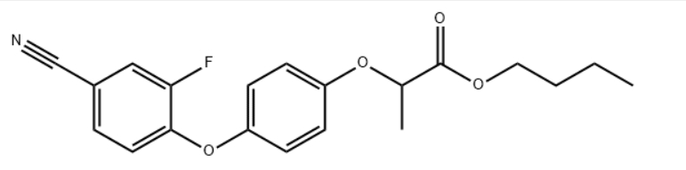 Propanoic acid, 2-[4-(4-cyano-2-fluorophenoxy)phenoxy]-, butyl ester