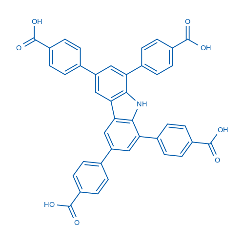 4,4',4'',4'''-(9H-Carbazole-1,3,6,8-tetrayl)tetrabenzoic acid