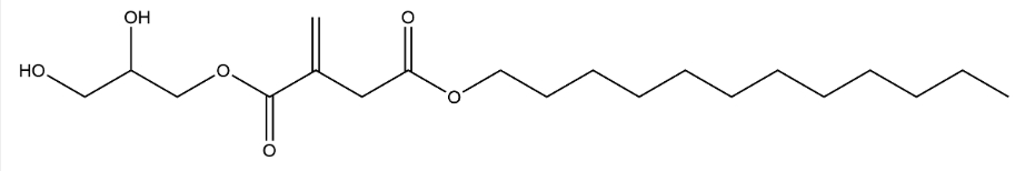 Butanedioic acid, methylene-, 1-(2,3-dihydroxypropyl) 4-dodecyl ester