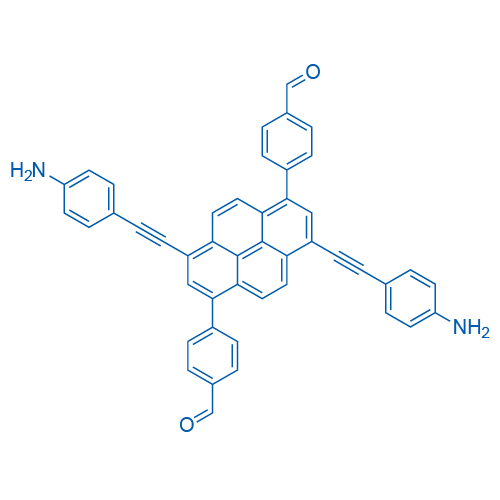 4, 4'-(3, 8-Bis((4-aminophenyl)ethynyl)pyrene-1, 6-diyl)dibenzaldehyde