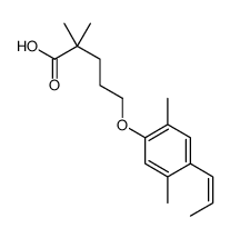  5-(2,5-Dimethyl-4-(prop-1-en-1-yl)phenoxy)-2,2-dimethylpentanoic acid