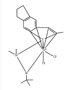 Dichloro[N-(1,1-dimethylethyl)-1,1-dimethyl-1-[(1,2,3,3a,8a-h)-1,5,6,7-tetrahydro-2-methyl-s-indacen-1-yl]silanaminato(2-)-kN] titanium