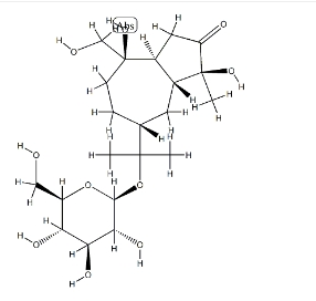(1S,3aβ,8aα)-1-Methyl-1α,4α-dihydroxy-4-(hydroxymethyl)-7β-[1-methyl-1-(β-D-glucopyranosyloxy)ethyl]decahydroazulene-2-one