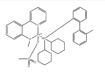 Palladium, [dicyclohexyl(2′-methyl[1,1′-biphenyl]-2-yl)phosphine](methanesulfonato-κO)[2′-(methylamino-κN)[1,1′-biphenyl]-2-yl-κC]-