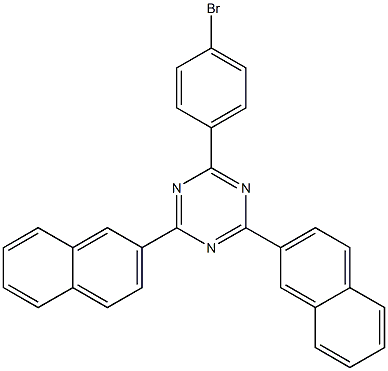 2-(4-bromophenyl)-4,6-di(naphthalen-2-yl)-1,3,5-triazine