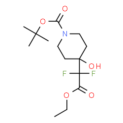 tert-butyl 4-(2-ethoxy-1,1-difluoro-2-oxoethyl)-4-hydroxypiperidine-1-carboxylate