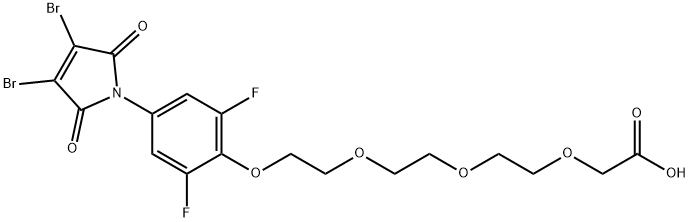 Acetic acid, 2-[2-[2-[2-[4-(3,4-dibromo-2,5-dihydro-2,5-dioxo-1H-pyrrol-1-yl)-2,6-difluorophenoxy]ethoxy]ethoxy]ethoxy]-