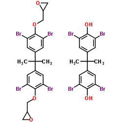 4,4'-(2,2-Propanediyl)bis(2,6-dibromophenol)-2,2'-{2,2-propaned iylbis[(2,6-dibromo-4,1-phenylene)oxymethylene]}dioxirane (1:1)