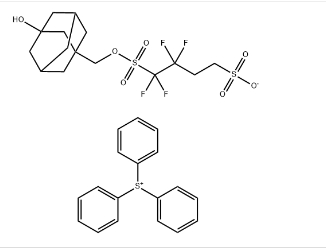 Sulfonium, triphenyl-, 1-[(3-hydroxytricyclo[3.3.1.13,7]dec-1-yl)methyl] 1,1,2,2-tetrafluoro-1,4-butanedisulfonate (1:1)