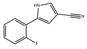 5-(2-fluorophenyl)-1H-pyrrole-3-carbonitrile