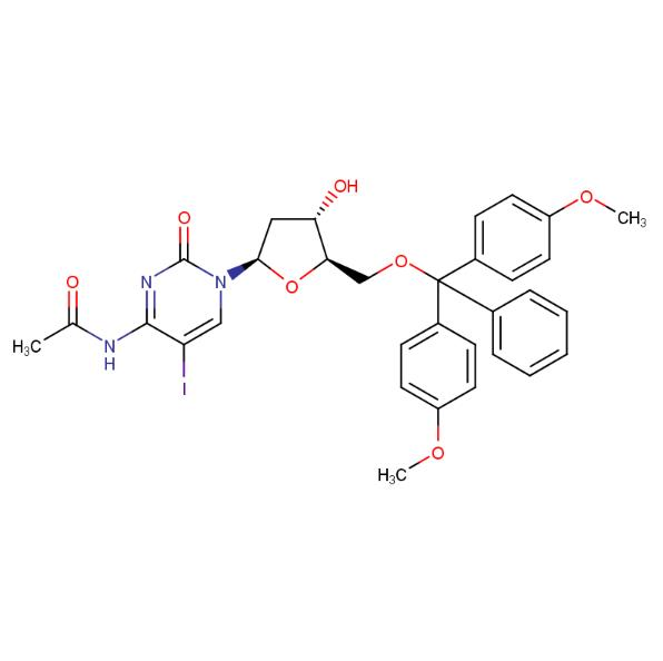 5-O-(4,4'-dimethoxytrityl)-N4-acetyl-5-iodo-deoxycytosine