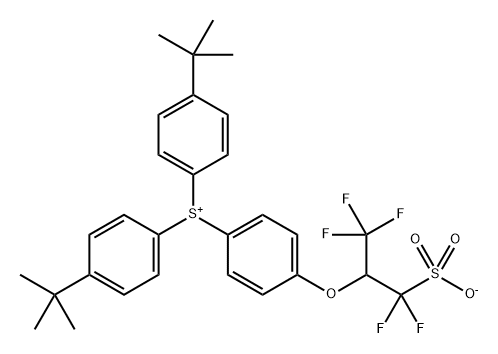 Sulfonium, [4-[1-(difluorosulfomethyl)-2,2,2-trifluoroethoxy]phenyl]bis[4-(1,1-dimethylethyl)phenyl]-, inner salt