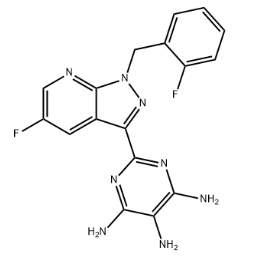 2-[5-fluoro-1-(2-fluorobenzyl)-1H-pyrazolo[3,4-b]pyridin-3-yl]pyrimidine-4,5,6-triamine